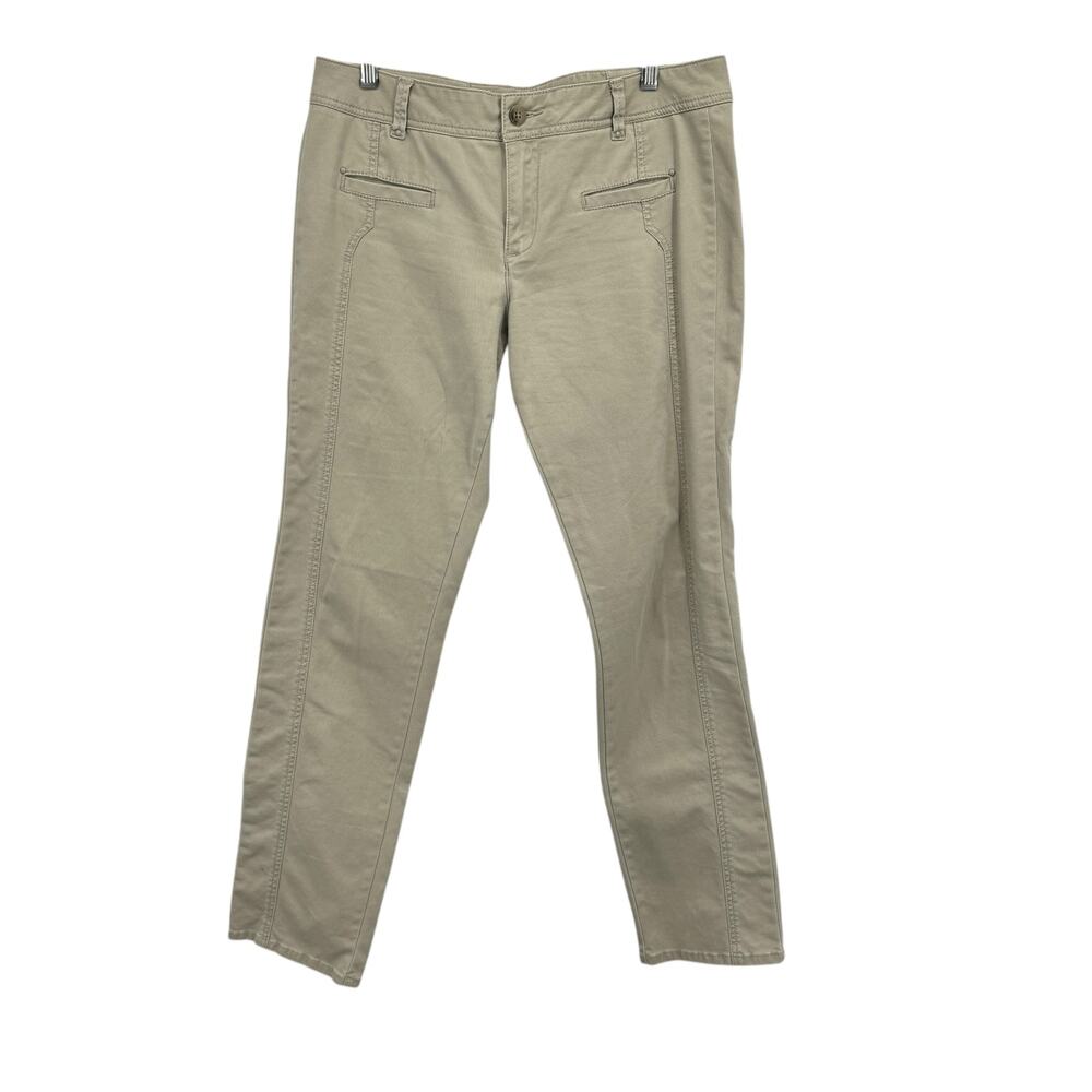 Daughters of the Liberation Anthropologie Chino Khaki Women's 10 Tan Minimalist